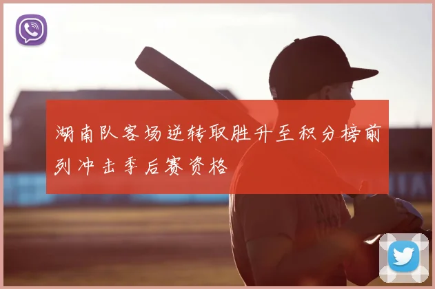 湖南队客场逆转取胜升至积分榜前列冲击季后赛资格
